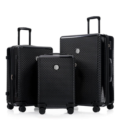 3 Piece Set Of Hard Shell Suitcases With Wheels, Light Expandable