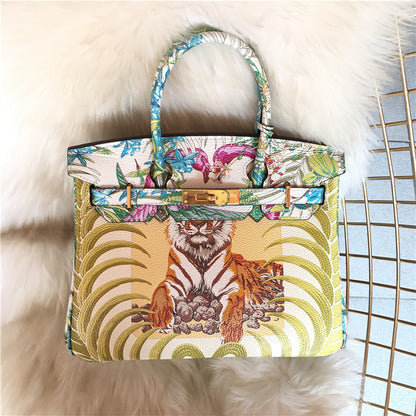 Rosélune Luxe Hand Painted Designer Handbag | Women’s Shoulder & Crossbody Bag