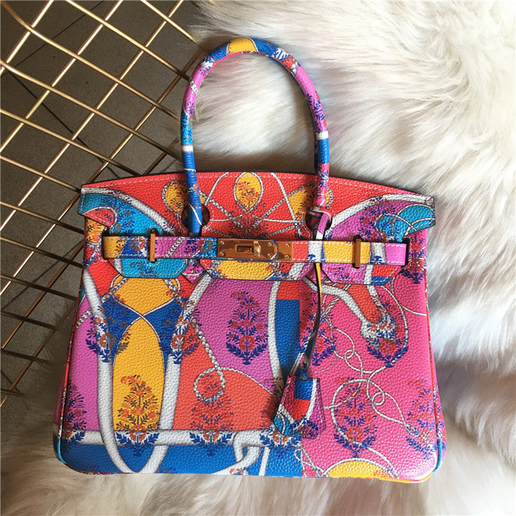 Rosélune Luxe Hand Painted Designer Handbag | Women’s Shoulder & Crossbody Bag
