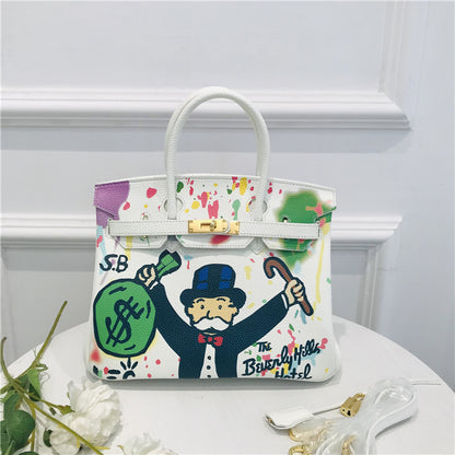 Rosélune Luxe Hand Painted Designer Handbag | Women’s Shoulder & Crossbody Bag