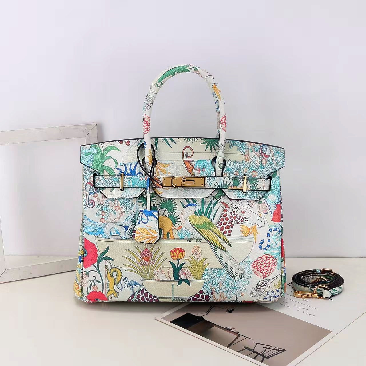Rosélune Luxe Hand Painted Designer Handbag | Women’s Shoulder & Crossbody Bag