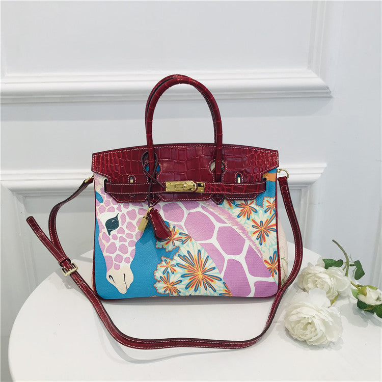 Rosélune Luxe Hand Painted Designer Handbag | Women’s Shoulder & Crossbody Bag