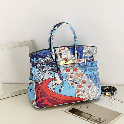 Rosélune Luxe Hand Painted Designer Handbag | Women’s Shoulder & Crossbody Bag
