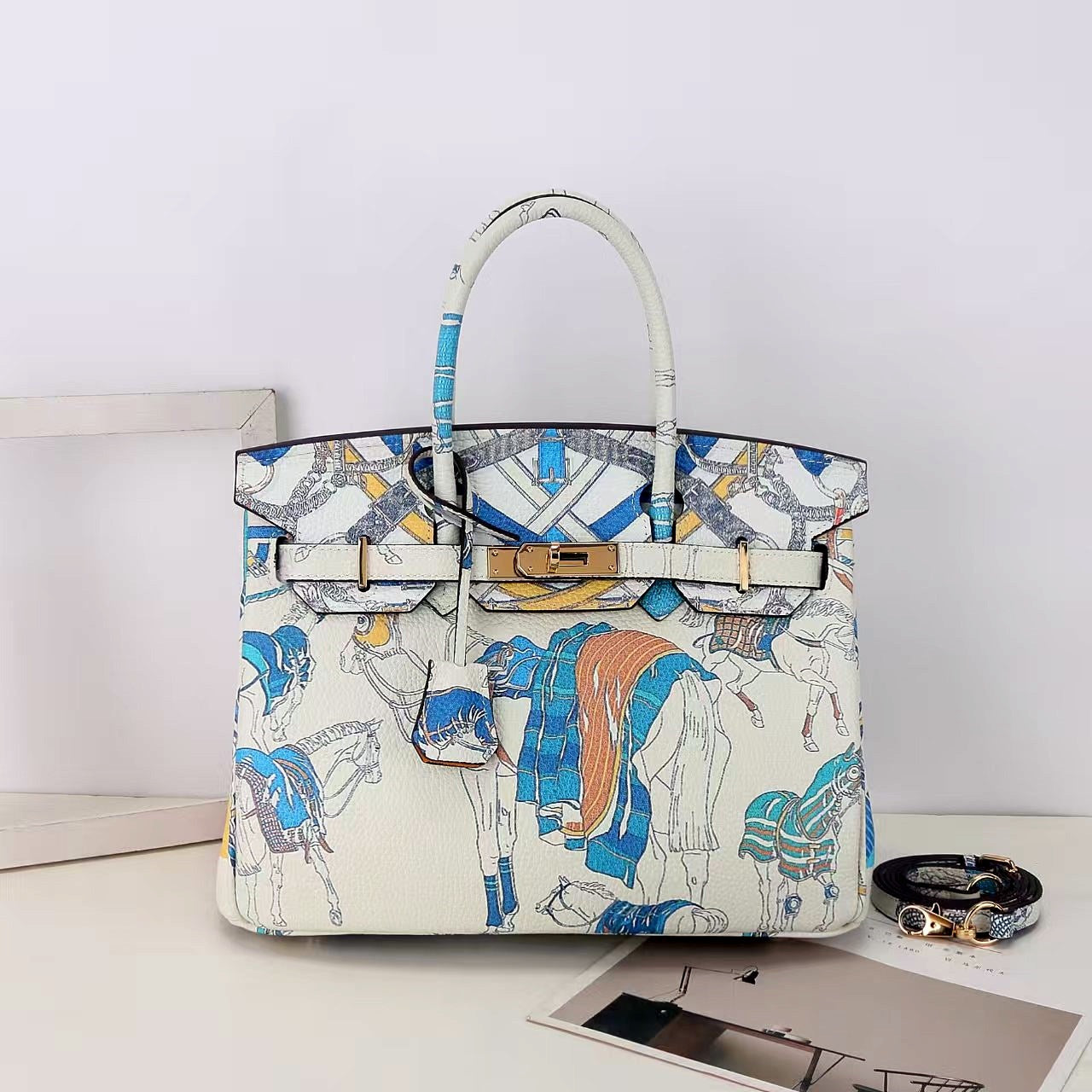 Rosélune Luxe Hand Painted Designer Handbag | Women’s Shoulder & Crossbody Bag