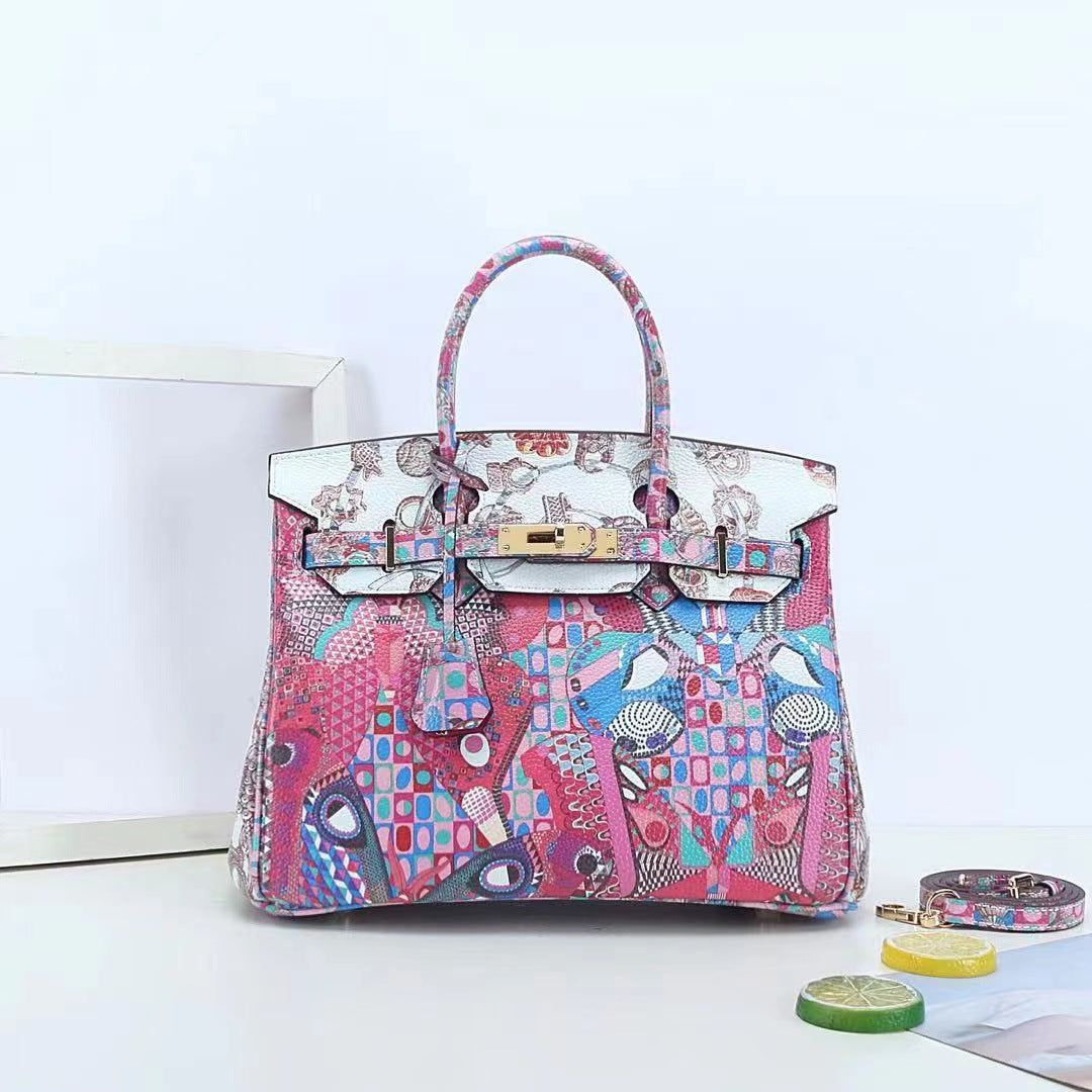 Rosélune Luxe Hand Painted Designer Handbag | Women’s Shoulder & Crossbody Bag