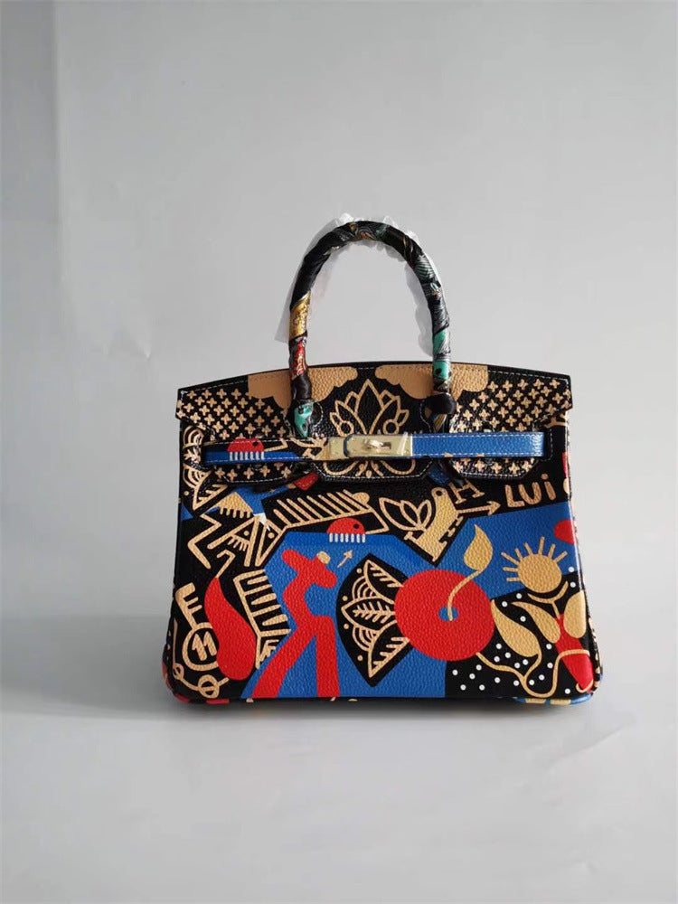 Rosélune Luxe Hand Painted Designer Handbag | Women’s Shoulder & Crossbody Bag