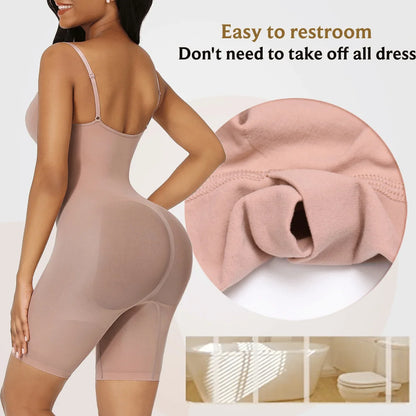 SculptCurve™️ Seamless Mid-Thigh Shaping Bodysuit