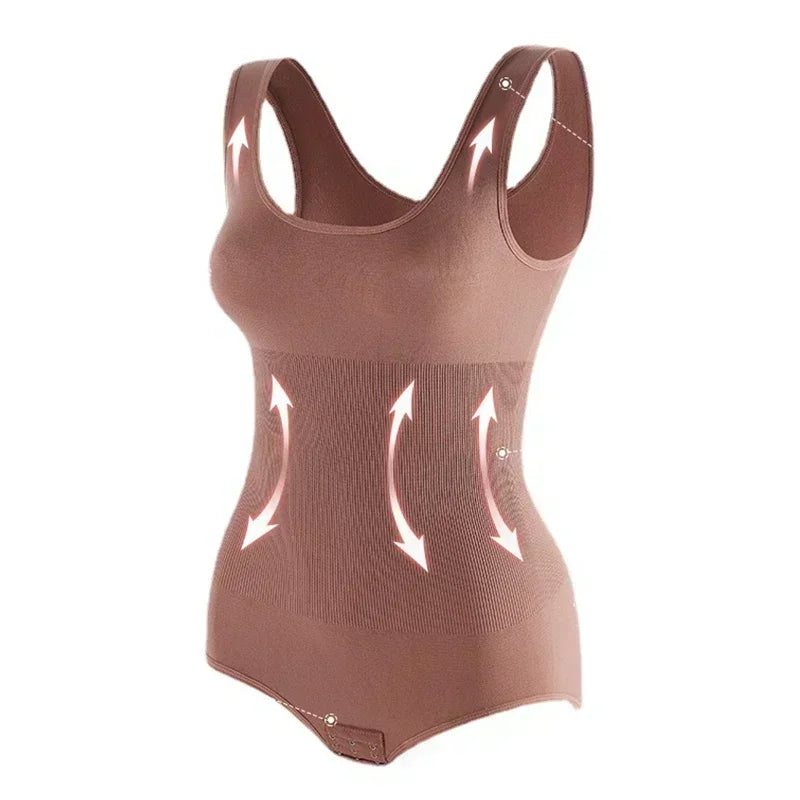 Seamless Tummy Control Shapewear Bodysuit for Women