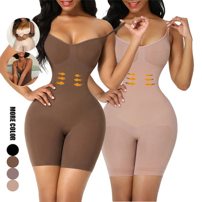 SculptCurve™️ Seamless Mid-Thigh Shaping Bodysuit