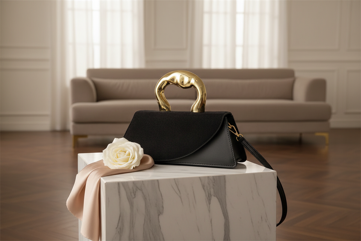 Luxury Top Handle Handbag for Women | Rosélune Luxe